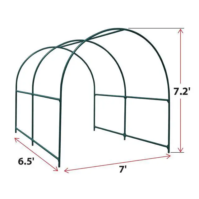 Alt view image 3 of 7 - YardGrow Large Garden Support Arch Frame Climbing Plant Arch Arbor for Various Climbing Plant Roses Vines Birthday Wedding Party Decoration Pergola Frame (6.5 x 7 x 7.2ft)