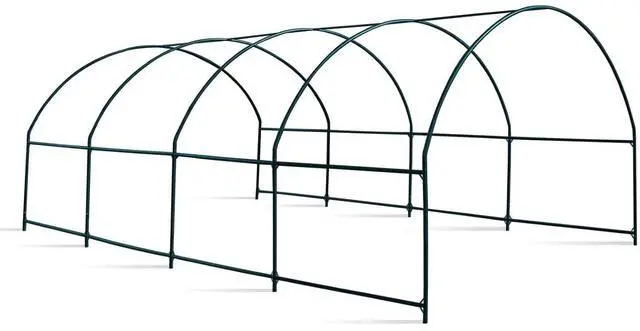 Main image of YardGrow Greenhouse Frames for Larger Hot Garden House Support Arch Frame Climbing Plants/Flowers/Vegetables (20'x10'x7')