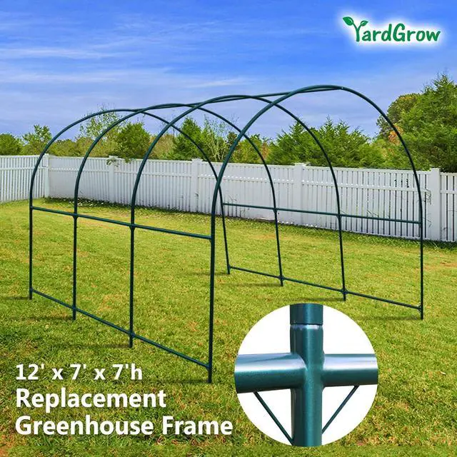 Alt view image 3 of 6 - YardGrow Greenhouse Frames for Larger Hot Garden House Support Arch Frame Climbing Plants/Flowers/Vegetables Outdoor (12x7x7 FT)