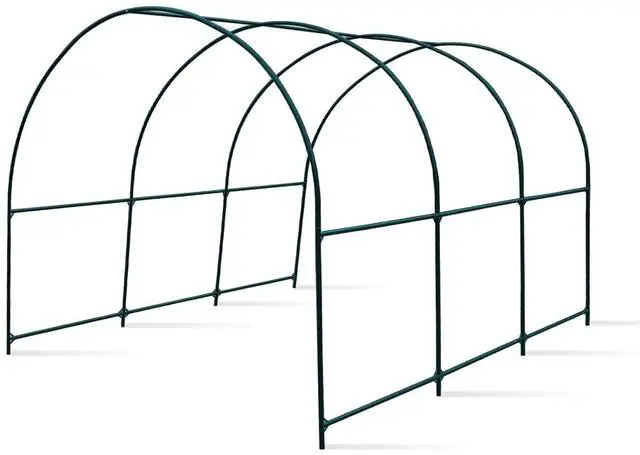 Main image of YardGrow Greenhouse Frames for Larger Hot Garden House Support Arch Frame Climbing Plants/Flowers/Vegetables Outdoor (12x7x7 FT)