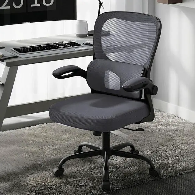 Alt view image 2 of 7 - AreShark Office Chair Ergonomic Desk Chairs with Adjustable Lumbar Support, High Back Breathable Mesh Chair with Wheels& Flip-up Armrests,Rolling Swivel Comfy Task Computer Chair for Home Work Gaming