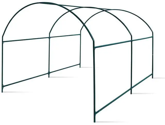 Main image of YardGrow Greenhouse Frames for Larger Hot Garden House Support Arch Frame Climbing Plants/Flowers/Vegetables Outdoor (10x7x6 FT)