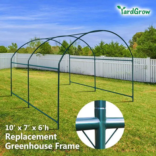 Alt view image 3 of 4 - YardGrow Greenhouse Frames for Larger Hot Garden House Support Arch Frame Climbing Plants/Flowers/Vegetables Outdoor (10x7x6 FT)