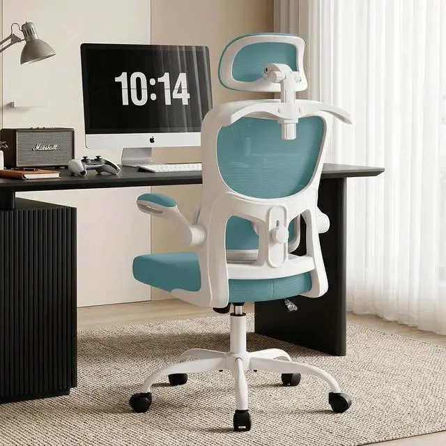 Main image of AreShark Office Chair Ergonomic Desk Chairs with Adjustable Lumbar Support& Headrest Hanger, High Back Breathable Mesh Chair with Wheels, Rolling Swivel Comfy Task Computer Chair for Home Work Gaming