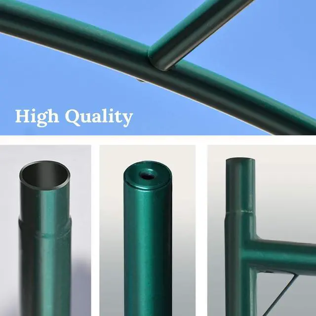 Alt view image 7 of 7 - YardGrow Greenhouse Frames for Larger Hot Garden House Support Arch Frame Climbing Plants/Flowers/Vegetables Outdoor (13x7x7.2 FT)