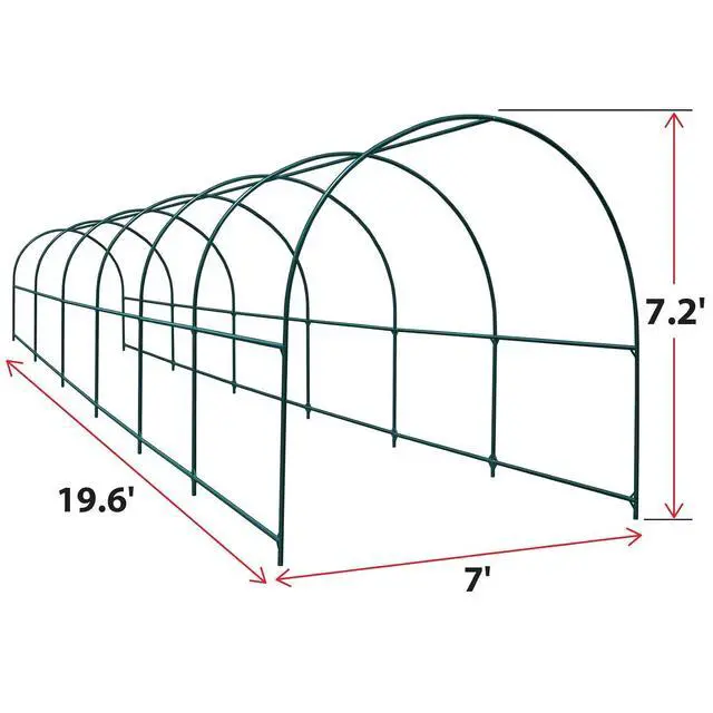 Alt view image 2 of 7 - YardGrow Large Garden Support Arch Frame Climbing Plant Arch Arbor for Various Climbing Plant Roses Vines Birthday Wedding Party Decoration Pergola Frame (19.6 x 7 x 7.2ft)