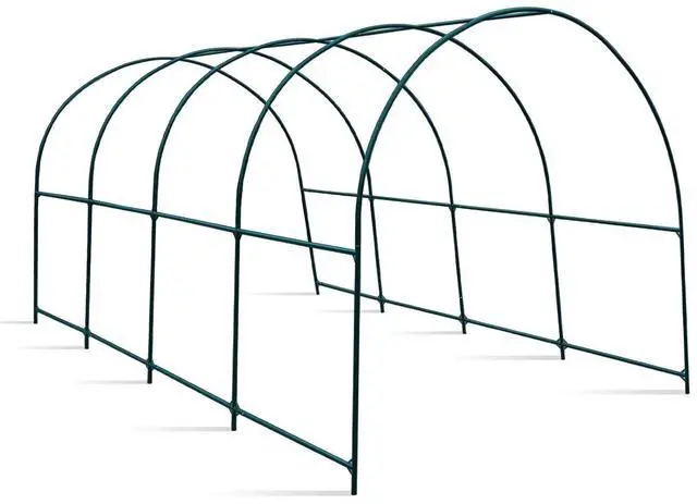 Main image of YardGrow Greenhouse Frames for Larger Hot Garden House Support Arch Frame Climbing Plants/Flowers/Vegetables Outdoor (16x7x7 FT)