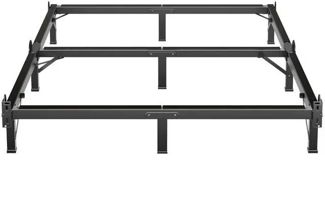 Main image of MAF Metal Bed Frame Full 8 Inches for Box Spring, 9-Legs Support Basics | Foldable Design, Tool-Free, Metal Bed Base, Headboard Attachable, Double Triangular Support, Easy Assembly, Noise Free, Black