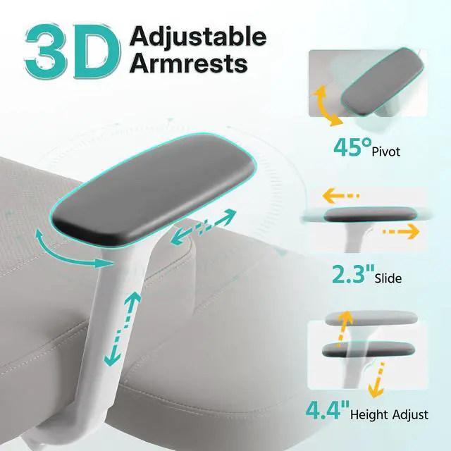 Alt view image 5 of 7 - AreShark Criss Cross Office Chair with Armrest Wheels & Stretchable Rotating Footrest, Ergonomic Cross Legged Swivel Chair with Back Support& Adjustable Height for Yoga Kneeling Meditation Home Office