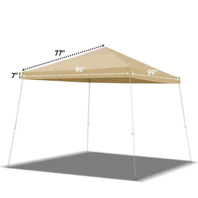 Alt view image 4 of 7 - YardGrow 8x8ft Canopy Replacement Top Cover for Pop UP Tent Slant Leg Frame, Beige