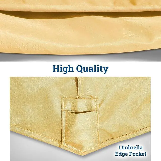 Alt view image 7 of 7 - YardGrow 12 Ribs Umbrella Canopy Replacement for 15'x9' Double-Sided Umbrella, Frame NOT Included