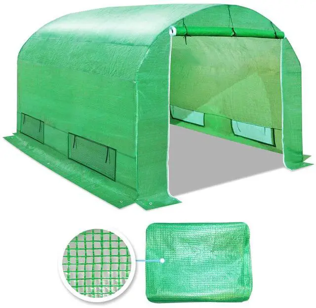 Main image of YardGrow Greenhouse Replacement Cover Larger Walk in Outdoor Plant Gardening Greenhouse, Cover ONLY, Frame Does NOT Included (10x7x6 FT)