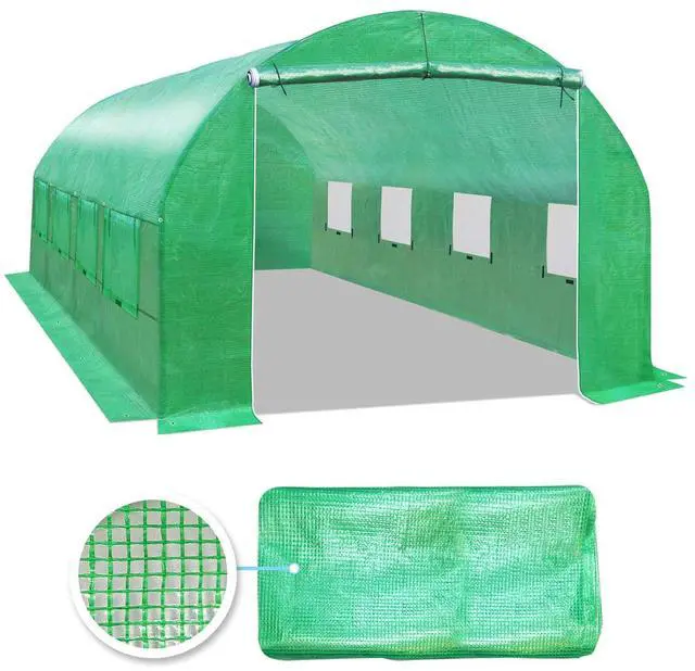 Main image of YardGrow Greenhouse Replacement Cover Larger Walk in Outdoor Plant Gardening Greenhouse, Cover ONLY, Frame Does NOT Included (20x10x7 FT)