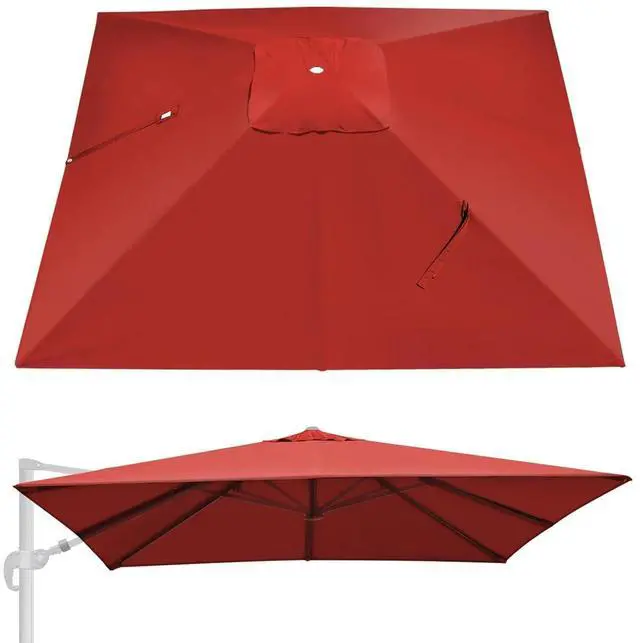 Main image of YardGrow 10'x10' Umbrella Canopy Replacement Cantilever Umbrella Replacement Canopy, Canopy ONLY, Frame NOT Included