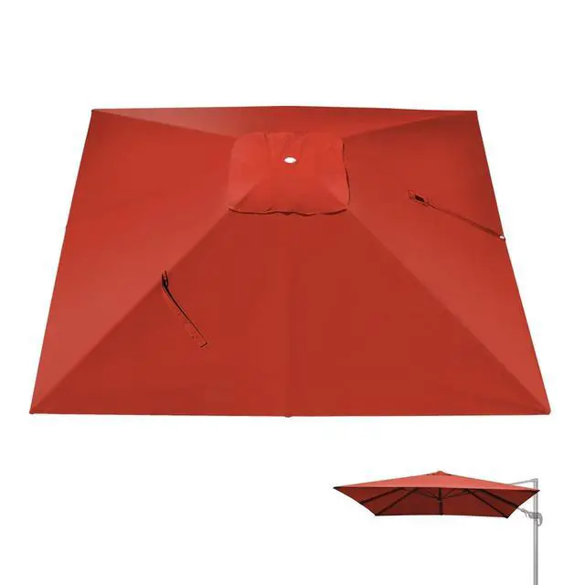 Alt view image 5 of 6 - YardGrow 10'x10' Umbrella Canopy Replacement Cantilever Umbrella Replacement Canopy, Canopy ONLY, Frame NOT Included