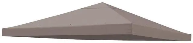 Main image of YardGrow 10x10' Canopy Replacement Top Canopy Single Tier Gazebo Replacement Canopy Cover Patio Pavilion Sunshade (Taupe)