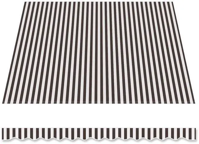 Main image of YardGrow Retractable Awning Fabric Replacement Outdoor Sunshade Canopy Awning Cover for 10' x 8' Awning, Canopy ONLY, Frame NOT Included (Brown with White)