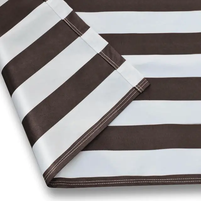 Alt view image 7 of 7 - YardGrow Retractable Awning Fabric Replacement Outdoor Sunshade Canopy Awning Cover for 10' x 8' Awning, Canopy ONLY, Frame NOT Included (Brown with White)