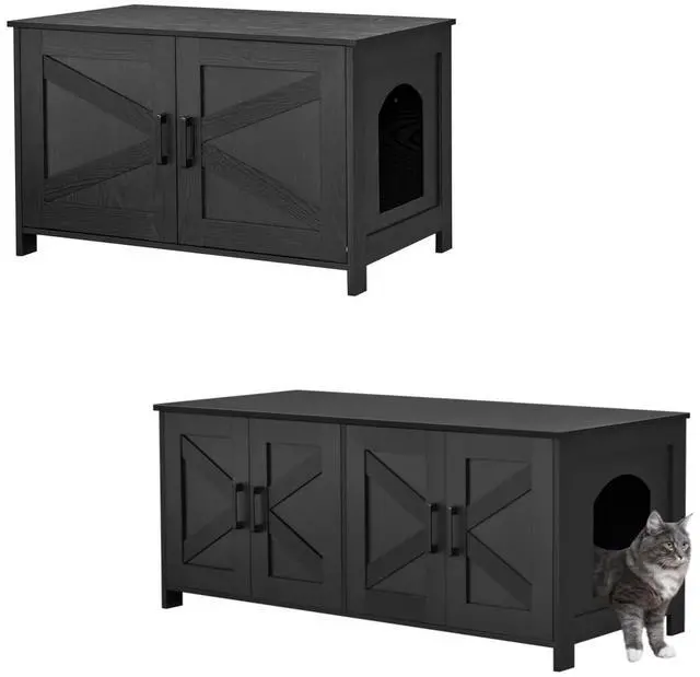 Main image of Homhedy Cat Litter Box Enclosure for 1 cat and for 2 Cats