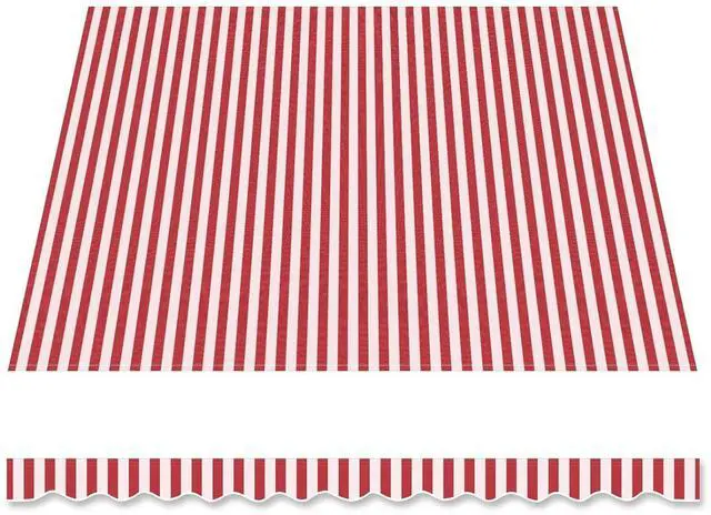 Main image of YardGrow Retractable Awning Fabric Replacement Outdoor Sunshade Canopy Awning Cover for 8' x 6.5' Awning, Canopy ONLY (Red with White)