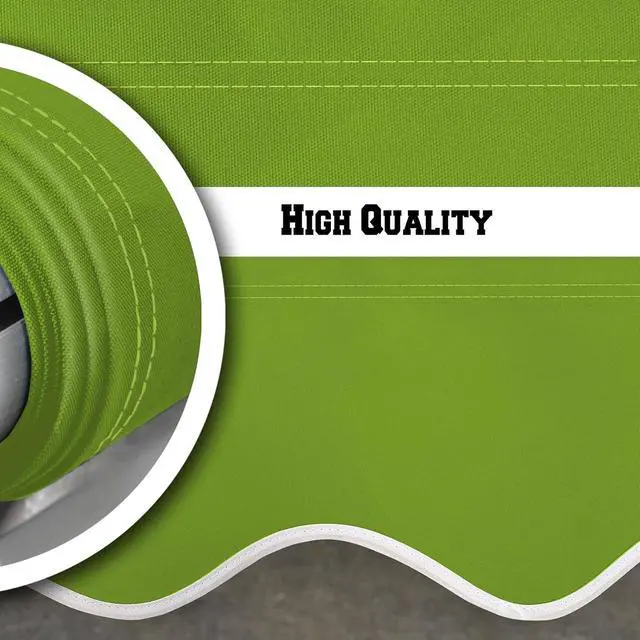 Alt view image 7 of 7 - YardGrow Retractable Awning Fabric Replacement Outdoor Sunshade Canopy Awning Cover for 8' x 6.5' Awning, Canopy ONLY (Apple Green)