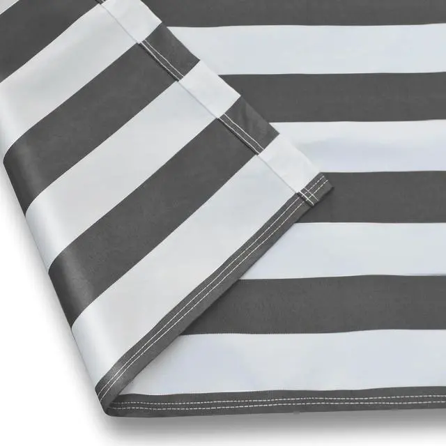 Alt view image 7 of 7 - YardGrow Retractable Awning Fabric Replacement Outdoor Sunshade Canopy Awning Cover for 12' x 8' Awning, Canopy ONLY (Grey with White)