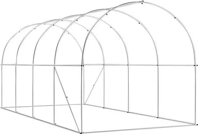 Main image of YardGrow Upgraded Galvanized Steel Frame Large Garden Support Arch Frame Climbing Plant Arch Arbor for Climbing Plant Roses Vines Birthday Wedding Party Decoration Pergola Frame (13x6.5x6.5 FT)