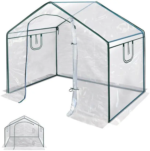 Main image of YardGrow 5.9'x3.5'x5'H Portable Mini Greenhouse Clear Hot House Outdoor Plant Gardening Greenhouse Flower House