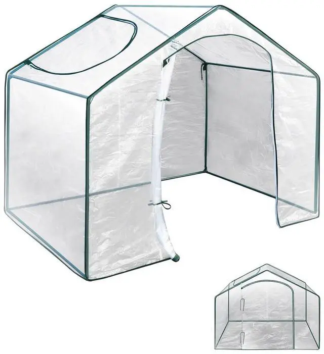 Main image of YardGrow 5.9'x3.5'x5'H Mini Clear Hot House Outdoor Gardening Planter Greenhouse Garden Patio Portable