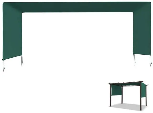Main image of YardGrow 17' L x 6.7' W Universal Replacement Canopy for Pergola Structure Outdoor (Canopy Only) (Green)