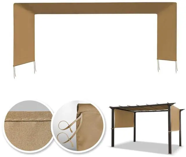 Main image of YardGrow 17' L x 6.7' W Universal Replacement Canopy for Pergola Structure Outdoor (Canopy Only) (Tan)