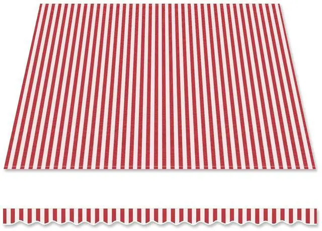 Main image of YardGrow Retractable Awning Fabric Replacement Outdoor Sunshade Canopy Awning Cover for 16' x 10' Awning, Canopy ONLY (Red with White)