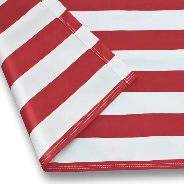 Alt view image 3 of 4 - YardGrow Retractable Awning Fabric Replacement Outdoor Sunshade Canopy Awning Cover for 16' x 10' Awning, Canopy ONLY (Red with White)