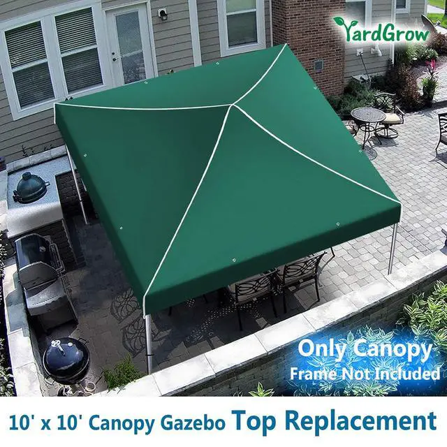 Alt view image 4 of 4 - Yardgrow Replacement Canopy for 10'x10' Ez POP UP Tent Instant Gazebo Polyester Cover ONLY(Frame is not Included) (Green)