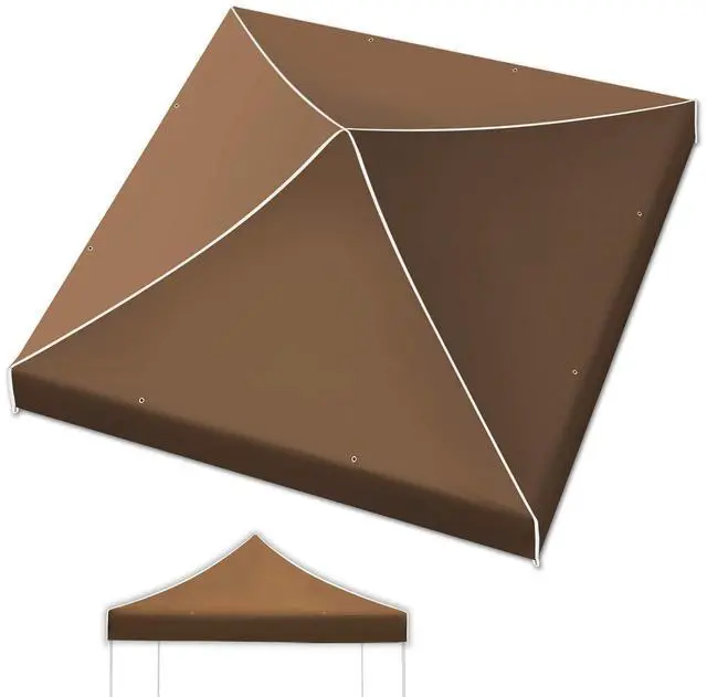 Main image of Yardgrow Replacement Canopy for 10'x10' Ez POP UP Tent Instant Gazebo Polyester Cover ONLY(Frame is not Included) (Brown)