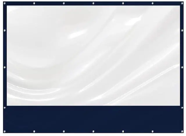 Main image of YardGrow 12'x8' Heavy Duty Clear PVC Tarp Waterproof Clear Tarp Curtain Patio Panel with Grommets for Indoor/Outdoor (Blue)