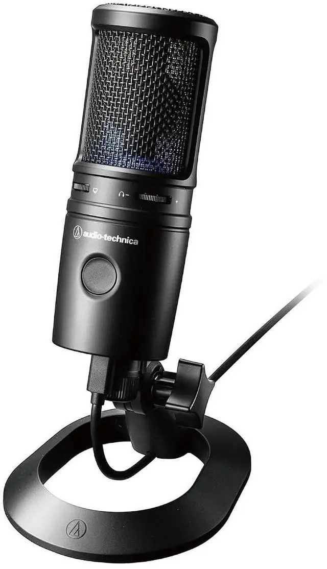 Main image of Audio-Technica AT2020USB-X Cardioid Condenser USB Microphone | Cardioid condenser microphone with 24-bit/96 kHz resolution for podcasting, streaming and content creation