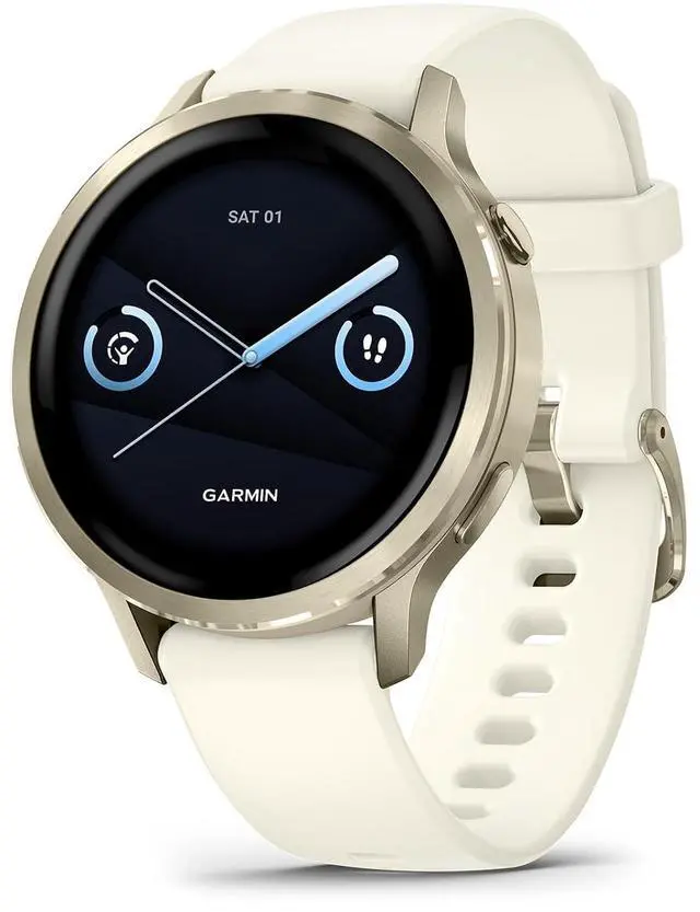 Main image of Garmin Venu® 4, Advanced Fitness Smartwatch, 41mm, Bone Silicone | 24/7 Health Monitoring, Advanced Sleep Tracking, Health Status, 80+ Preloaded Sports Apps, Built-In Flashlight