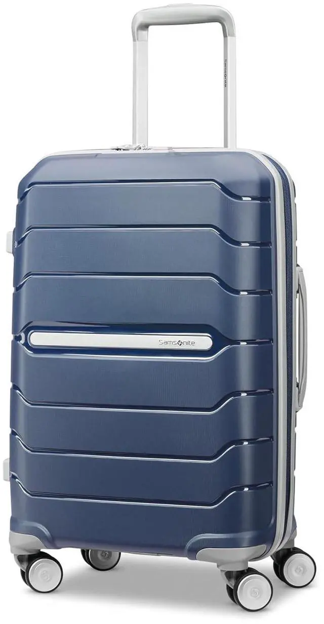 Main image of Samsonite Freeform Hardside Carry-On Luggage with Spinner Wheels - Hardshell Suitcase - TSA, Airline-Approved - Expandable Hard Shell, Smooth Rolling Wheels for Lightweight Travel - Navy