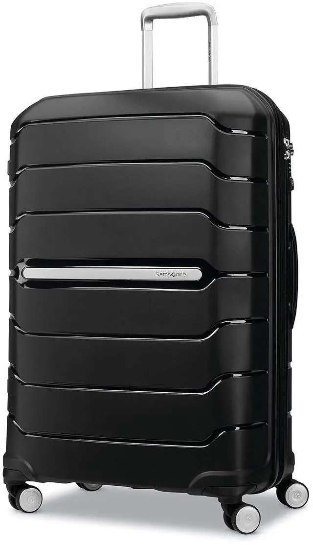 Main image of Samsonite Freeform Large Checked Luggage with Dual 360° Spinner Wheels - TSA Lock, Airline-Approved - Lightweight Durable Polypropylene Expandable Hardshell - Black