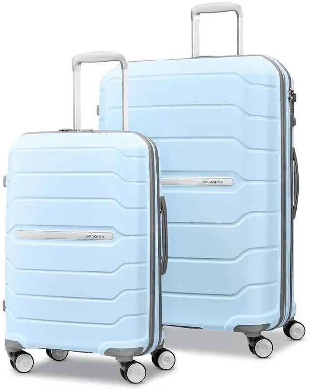 Main image of Samsonite Freeform 2-Piece Luggage Set - Carry-On & Large Checked Luggage with Dual Spinner Wheels - Durable Polypropylene Hardshell - TSA Lock, Airline-Approved - Expandable Hard Shell - Sky Blue