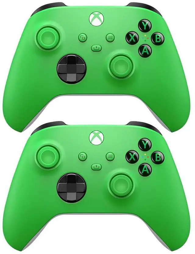 Main image of Microsoft Xbox Wireless Velocity Green Gaming Controller EP2-29915 2 Pack