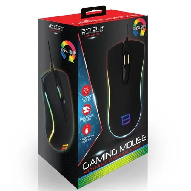 Main image of Bytech BYMSWR107BK 3D Light UP Gaming Mouse, Black