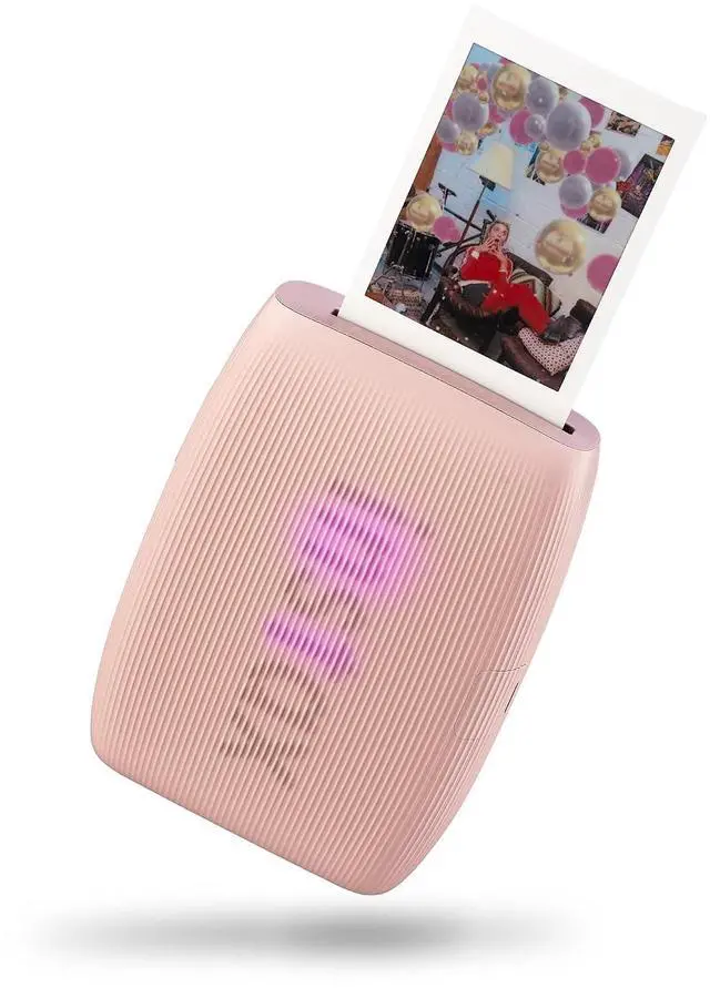 Main image of Fujifilm Instax Mini Link 3 Smartphone Printer - Rose Pink | Rose, Has confetti, spotlights, sprinkles, and, Then there's the ultimate in-app photobooth