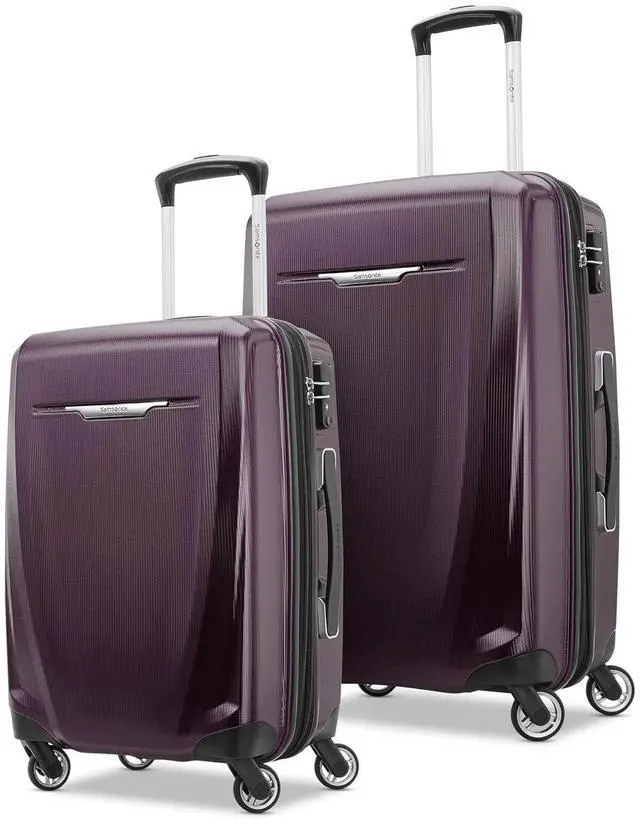 Main image of Samsonite Winfield 3 DLX Hardside Expandable Luggage with Spinners, 2PC SET (CO/MED), Plum Ombre