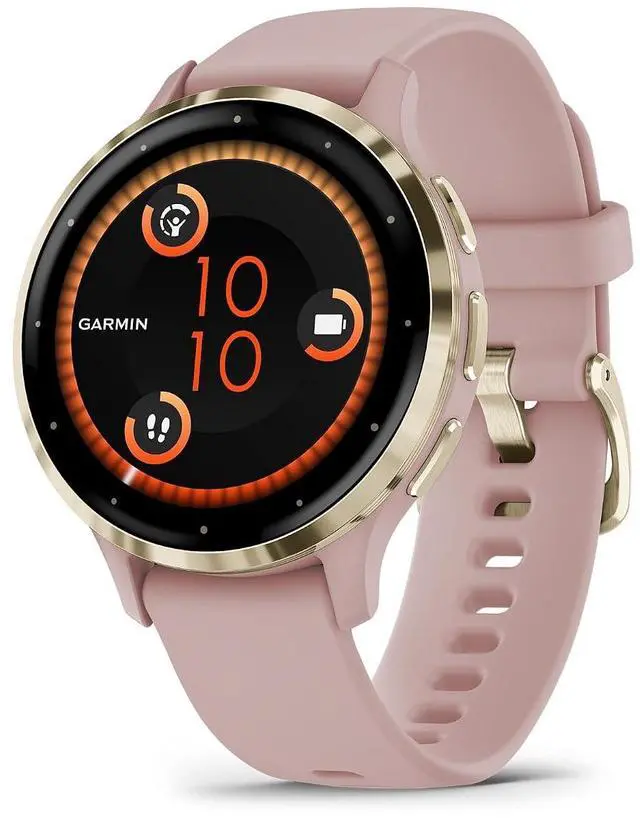 Main image of Garmin Venu® 3S, Premium Fitness Smartwatch, 41mm, Dust Rose | Body Battery Energy Monitoring, Sleep Coach, Built-In Sports Apps, Built-In Speaker & Mic, Workout Benefit & Recovery Time