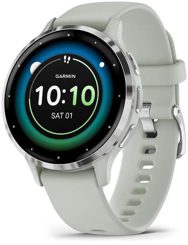 Main image of Garmin Venu® 3S, Premium Fitness Smartwatch, 41mm, Sage Gray | Body Battery Energy Monitoring, Sleep Coach, Built-In Sports Apps, Built-In Speaker & Mic, Workout Benefit & Recovery Time