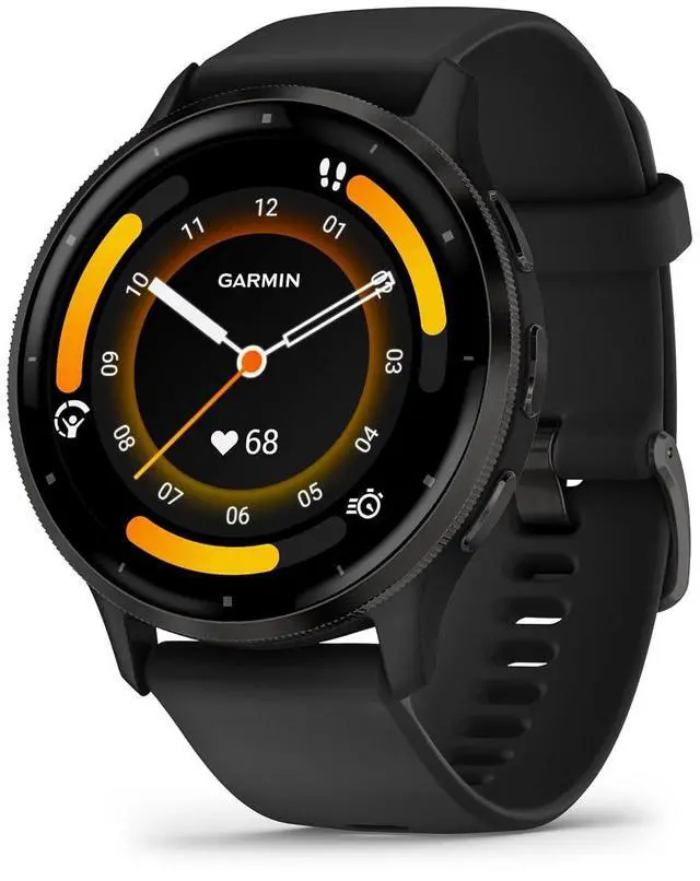Main image of Garmin Venu® 3, Premium Fitness Smartwatch, 45mm, Black | Body Battery Energy Monitoring, Sleep Coach, Built-In Sports Apps, Built-In Speaker & Mic, Workout Benefit & Recovery Time