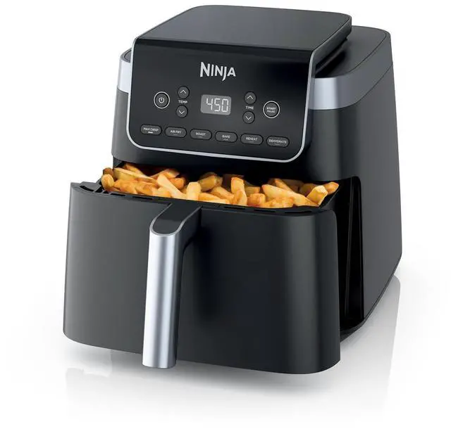 Main image of Ninja Air Fryer XL with MaxCrisp, 6.5 Qt, 6-in-1, Grey, AF181 | Max crisp, air fry, roast, bake, reheat, dehydrate, 1750W, 450F max, Fits 9 lbs wings