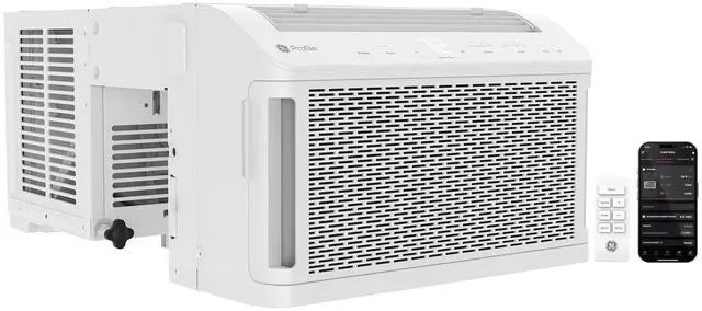 Main image of GE Profile ClearView Window Air Conditioner 6,100 BTU, WiFi Enabled, Ultra Quiet for Small Rooms, Full Window View with Easy Installation, Energy-Efficient Cooling, 6K Window AC Unit, White